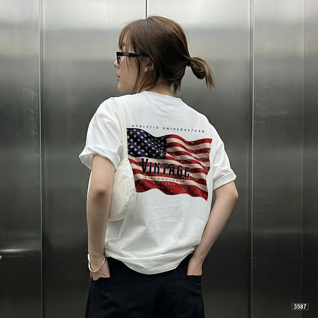 Áo thun boxy unisex phong cách vintage dày dặn đứng form Miucho 3587_thumbnail_2