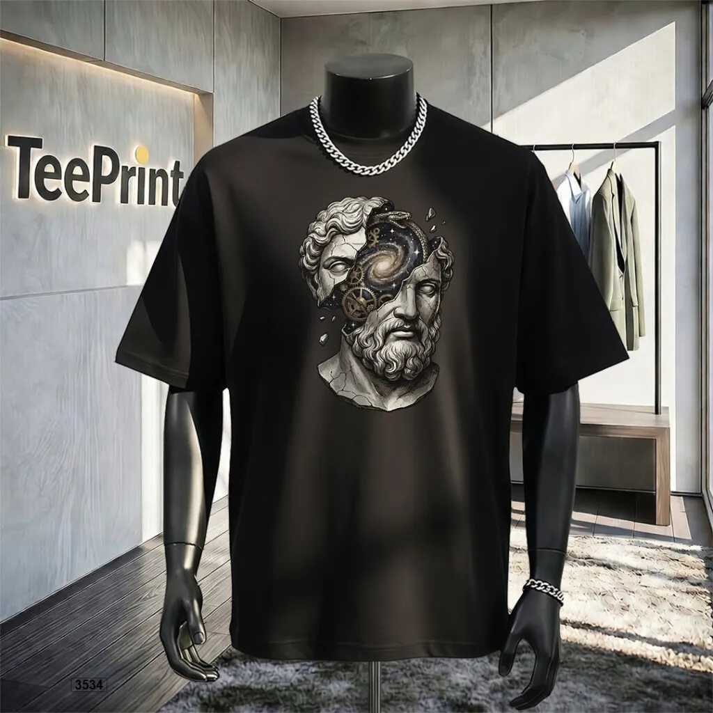 Áo thun nam form rộng chất thoáng mát in graphic TeePrint 3534