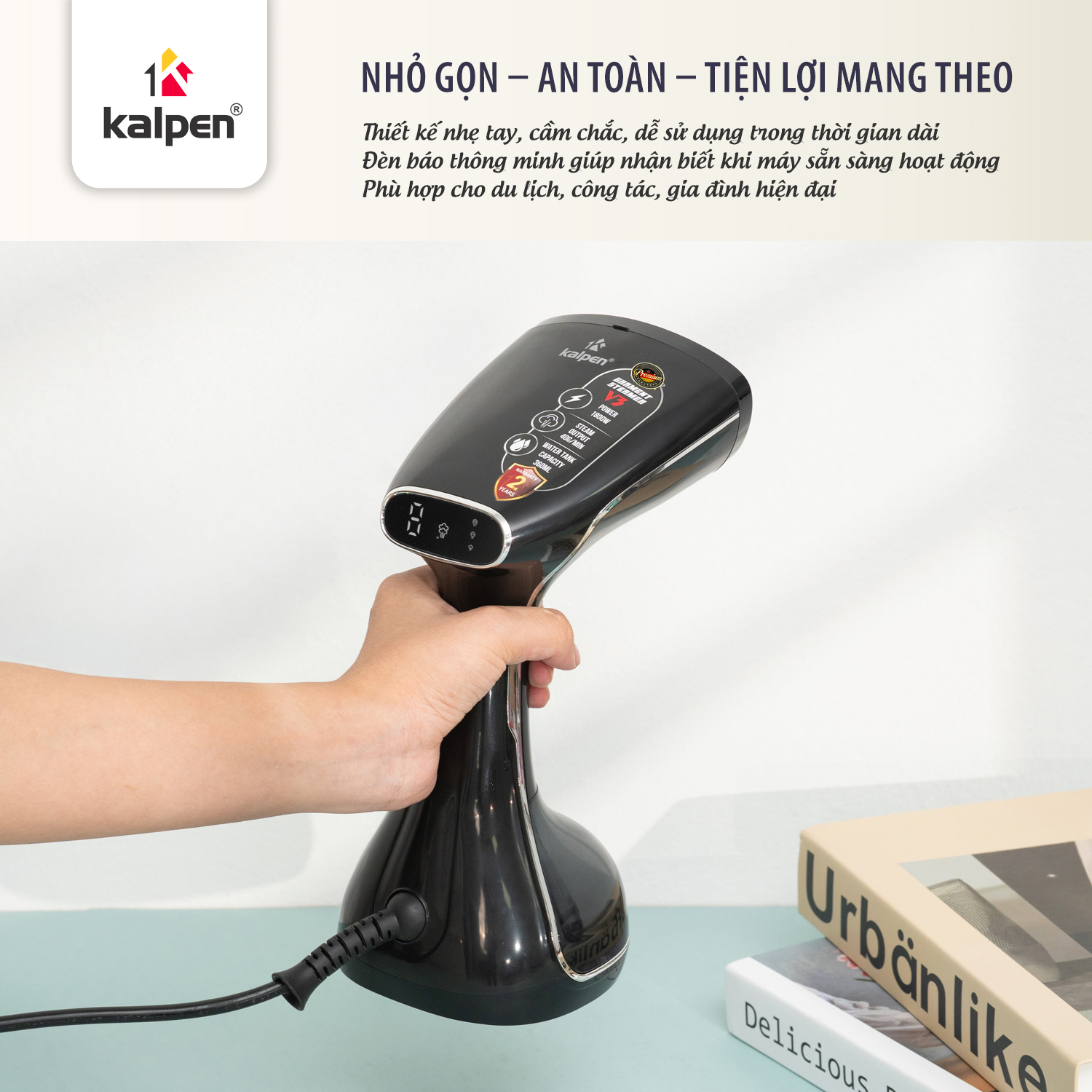 Bàn là hơi nước cầm tay, dung tích bình chứa 360ml_thumbnail_12
