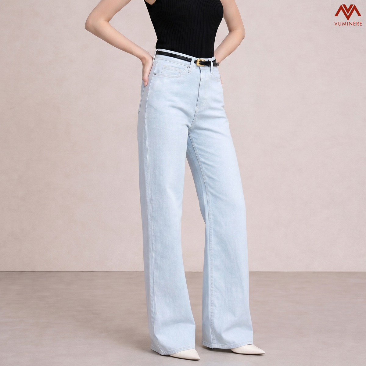 Quần Jeans nữ dáng loe nhẹ ( M8B )_thumbnail_3