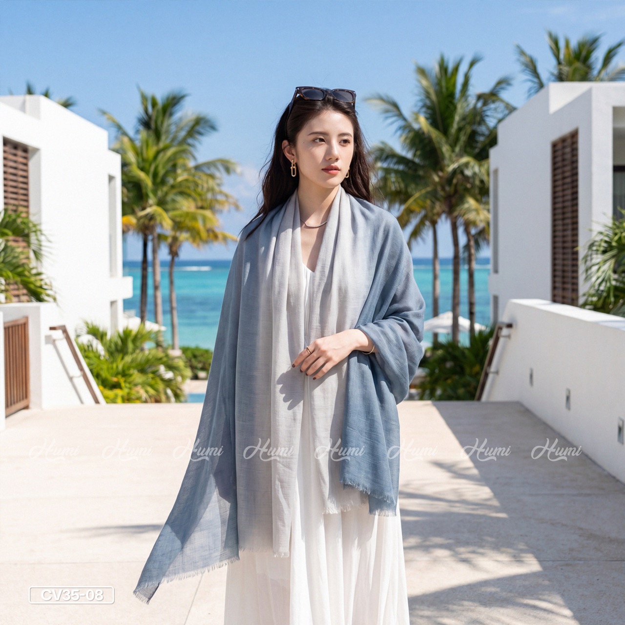 KHĂN COTTON PHA MÀU CHO NỮ (CV35-08)_thumbnail_3
