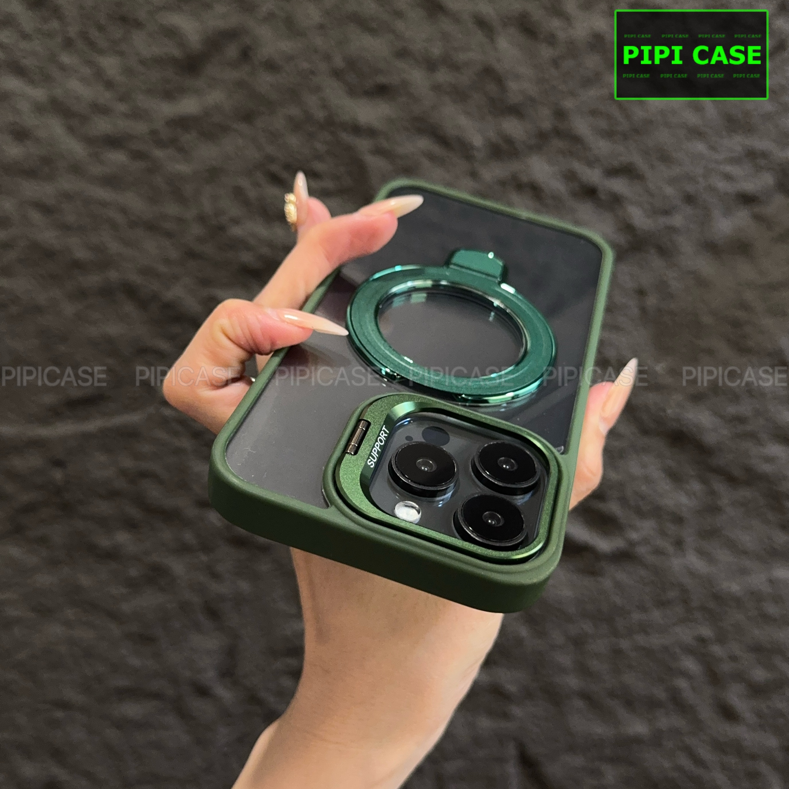 Ốp Lưng iPhone 12 Pro Max - Super Gone - Xanh Lá_thumbnail_5