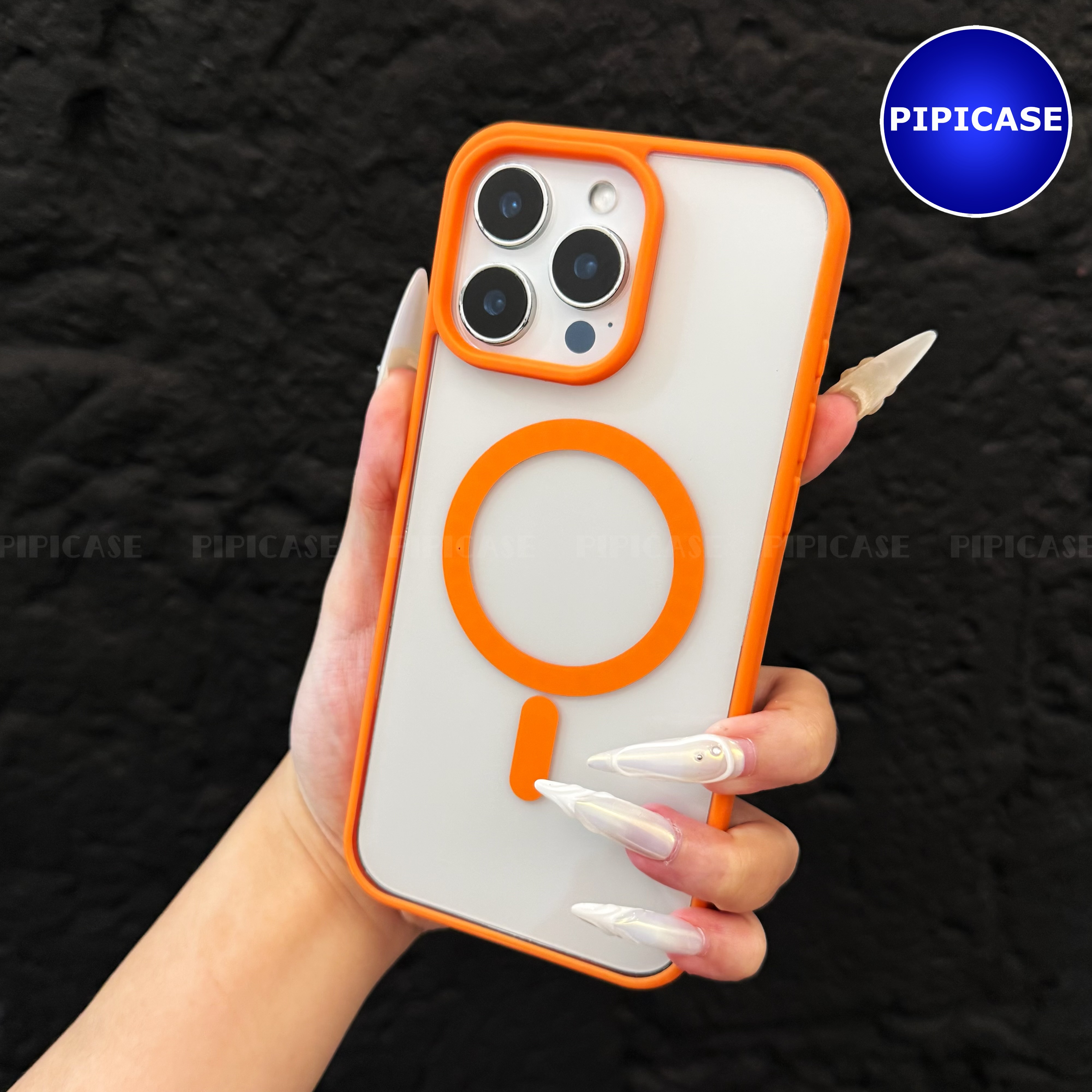 Ốp Lưng iPhone 16 Pro Max - Chic - Cam