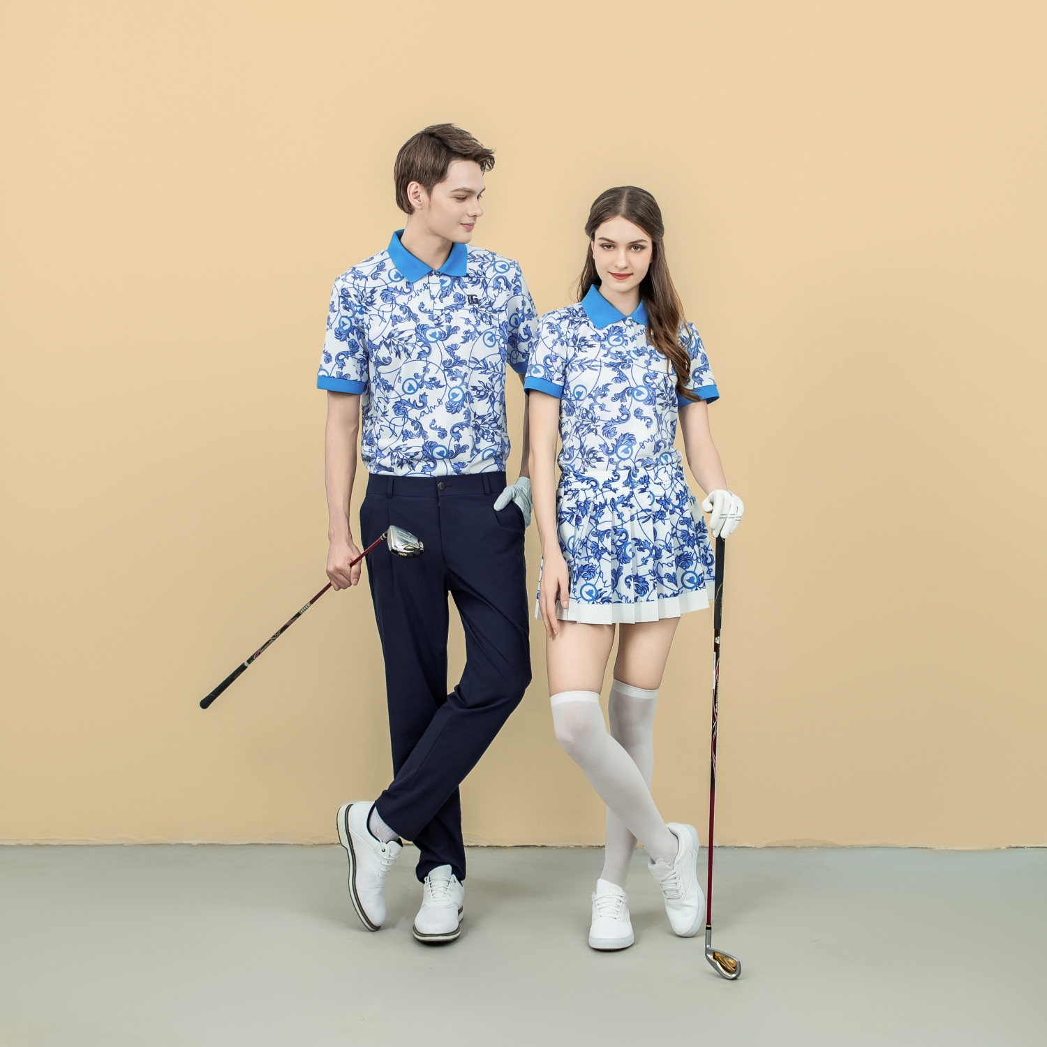 Áo Polo In Họa Tiết Baroque Nam Xanh_thumbnail_3