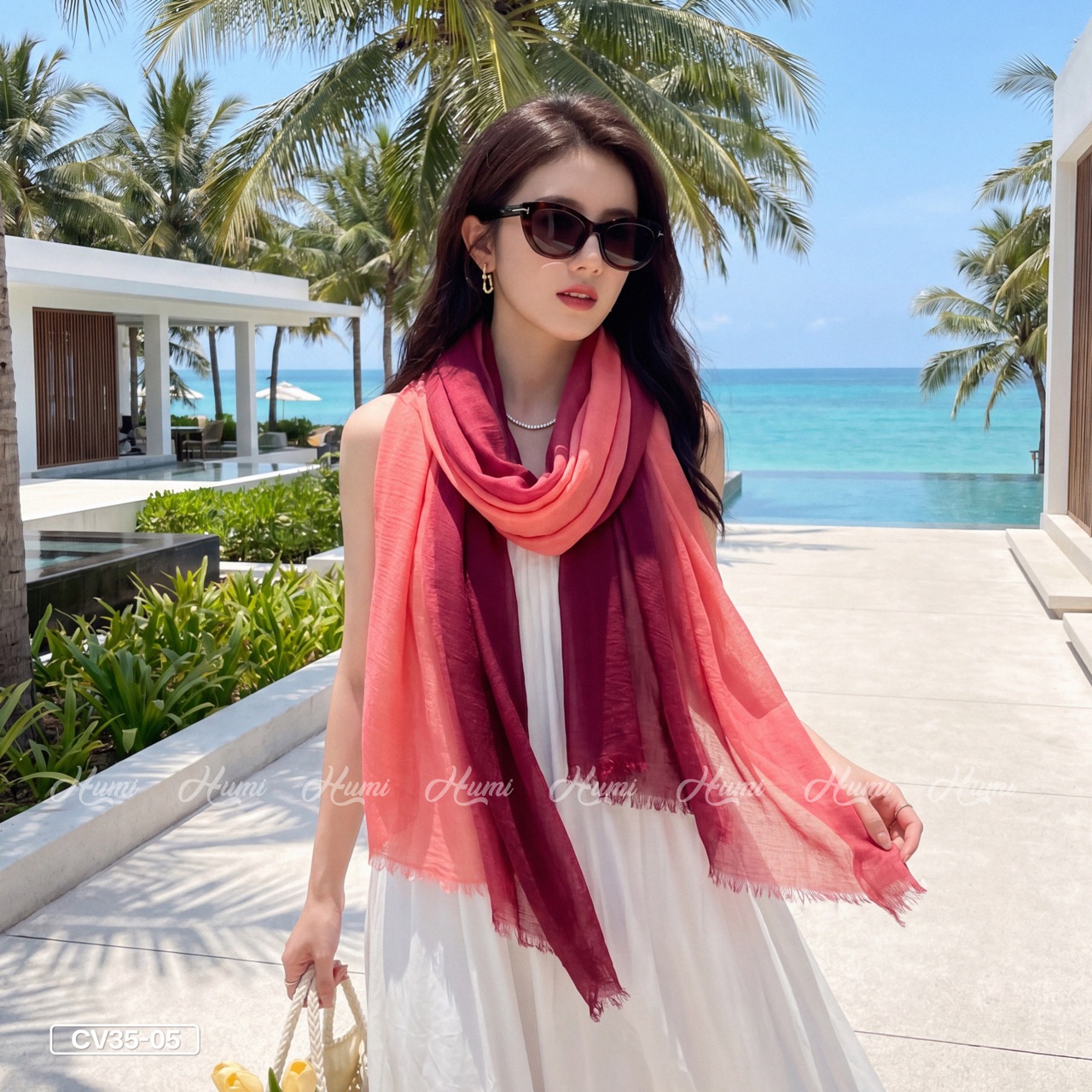 KHĂN COTTON PHA MÀU CHO NỮ (CV35-05)_thumbnail_7