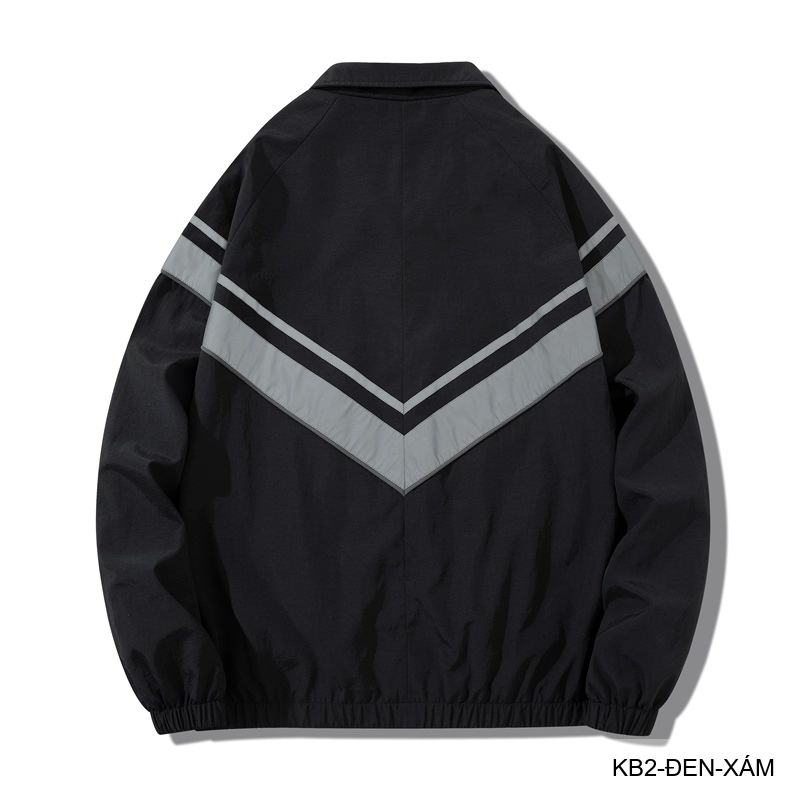 KB2 - Áo khoác nam cổ bẻ phong cách Hong Kong, form rộng, in họa tiết sọc V thời trang_thumbnail_18