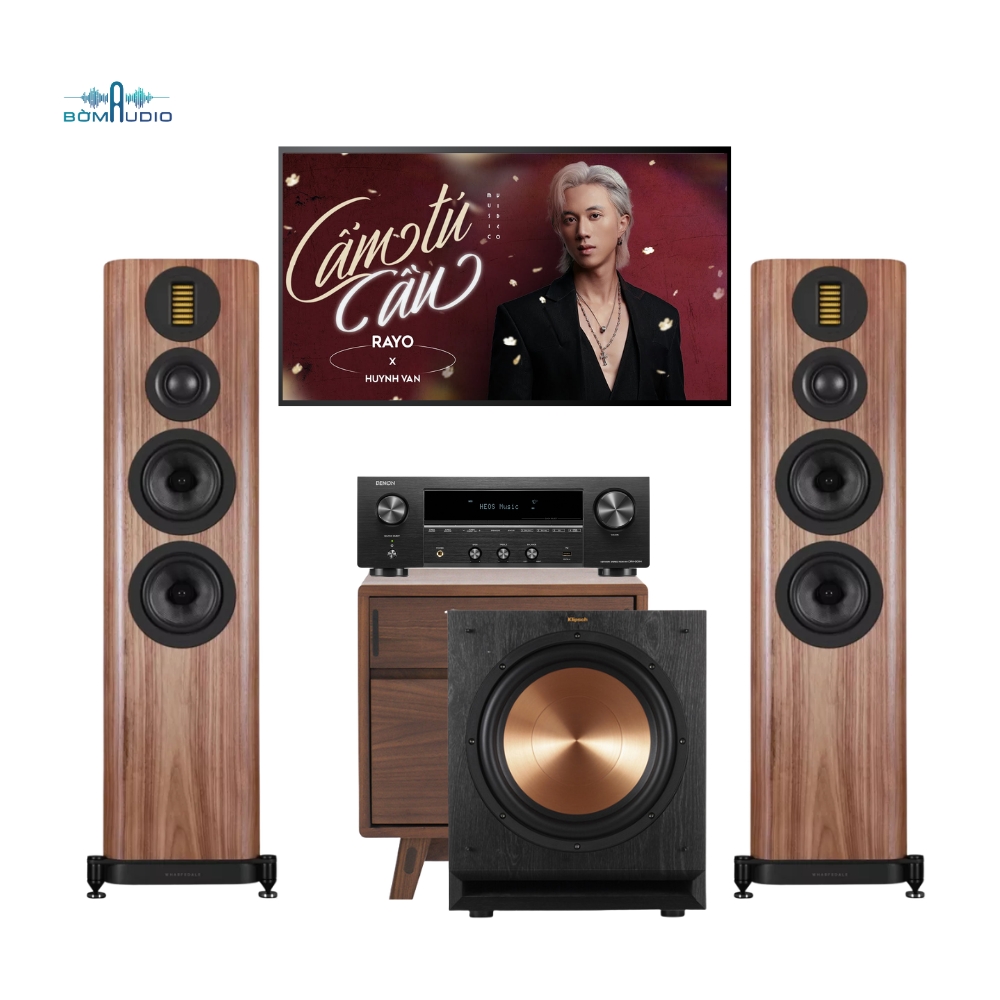 Combo Amply DENON DRA-900H + Loa Cột WHARFEDALE EVO 5.4 + Loa Subwoofer KLIPSCH SPL-120  – DK8_thumbnail_0