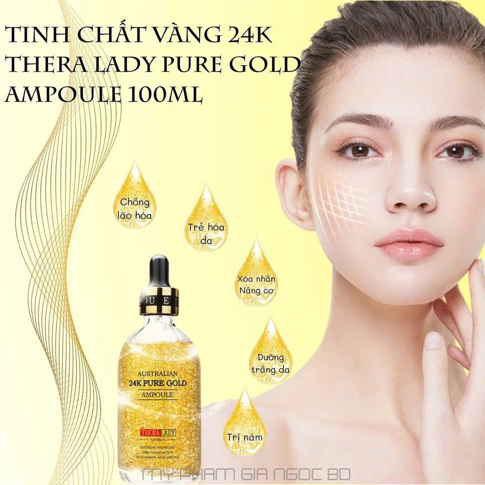 Tinh chất serum vàng 24k Úc + tặng kèm thanh lăn nâng cơ mặt_thumbnail_3