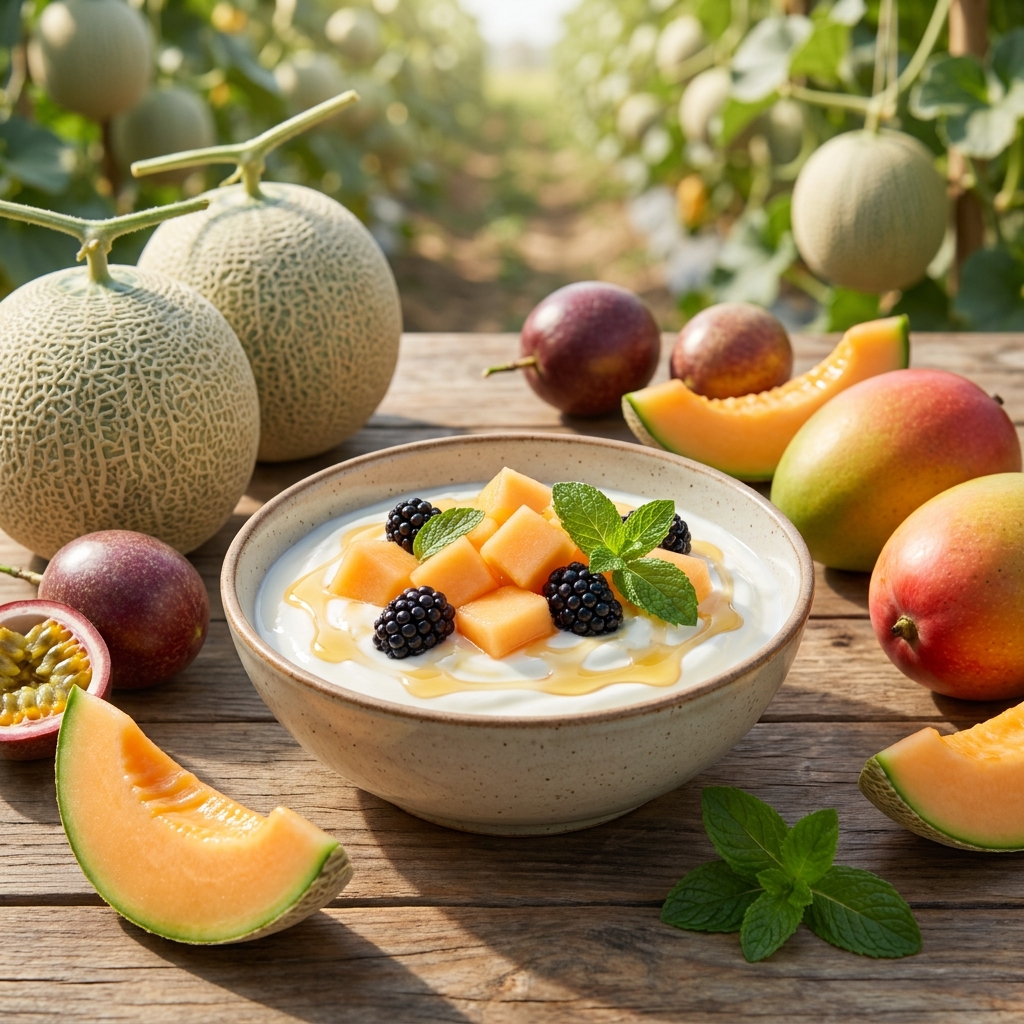 Công thức sữa chua dưa lưới bất bại 100% không tách nước