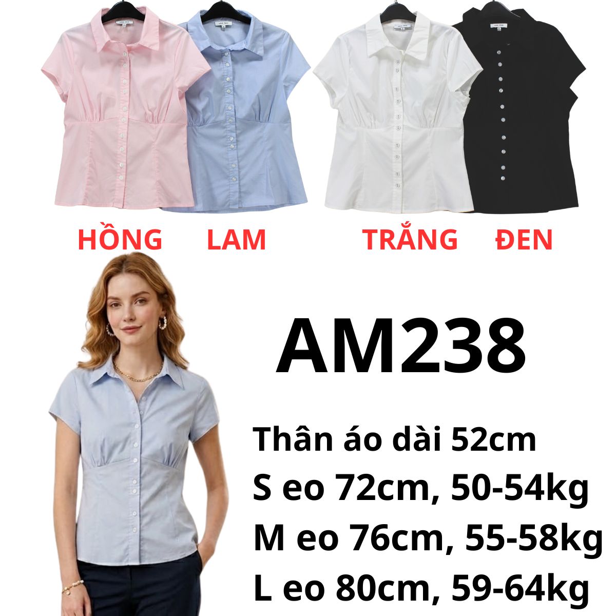 AM238 - Áo sơ mi kiểu