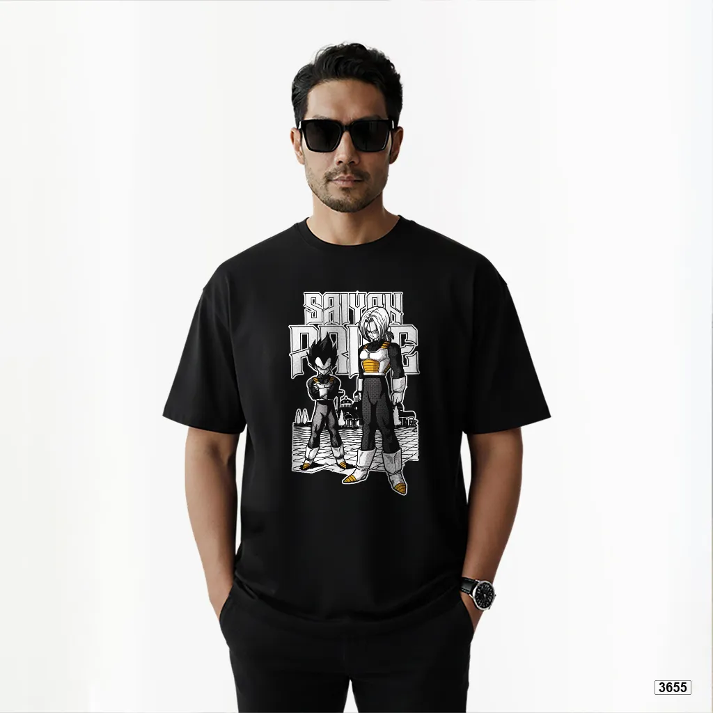 Áo thun form rộng phong cách hoạt hình Nhật Bản 3655_thumbnail_3