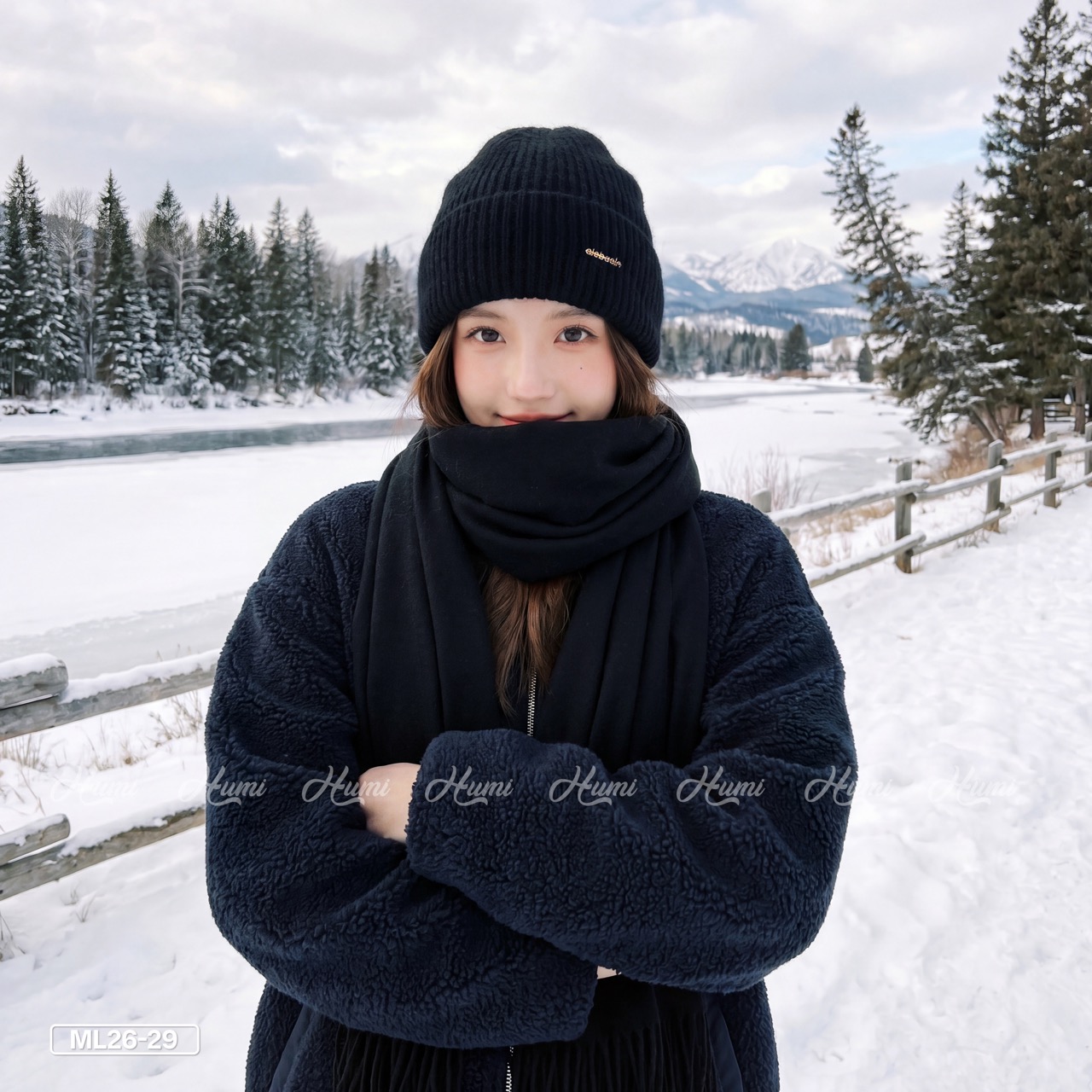 MŨ LEN NỮ (ML26-29 Đen)_thumbnail_4