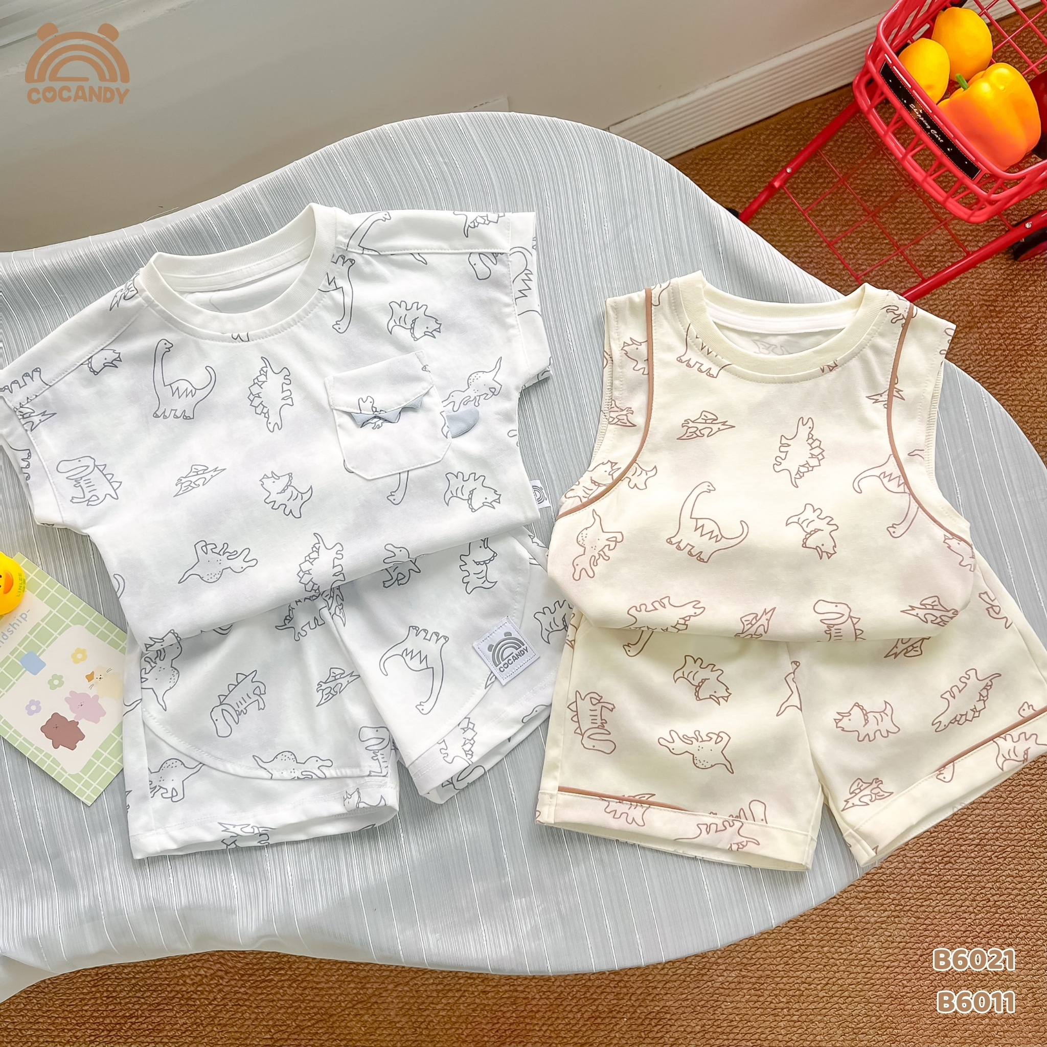 Bộ cộc cotton GHI hình khủng long túi ngực_thumbnail_9