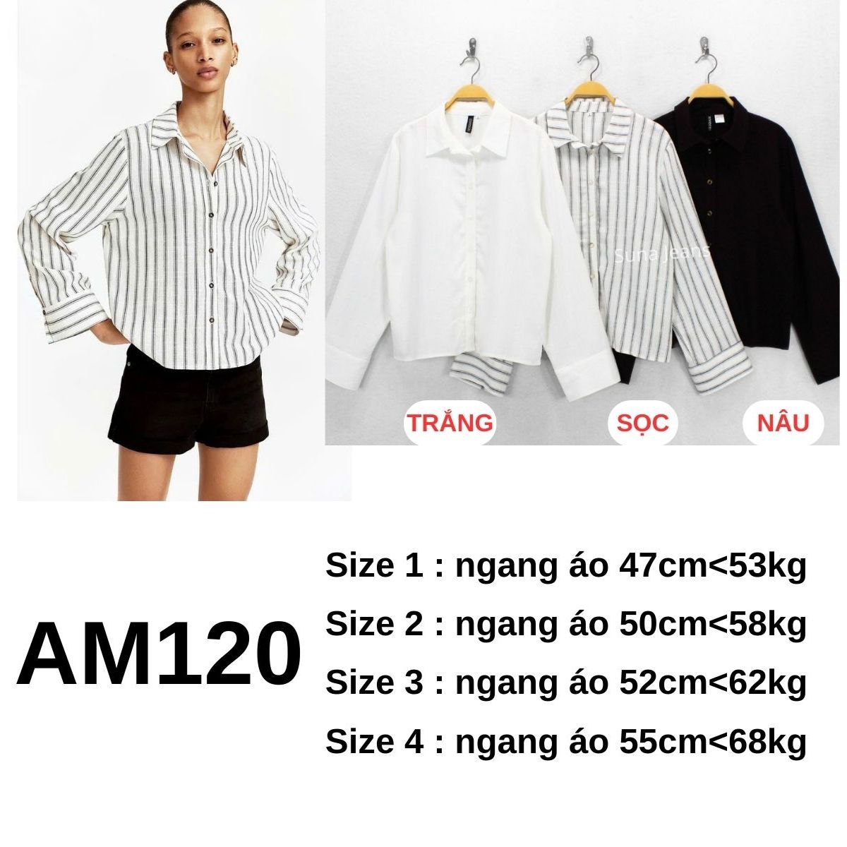 AM120- ÁO SOMI H&M