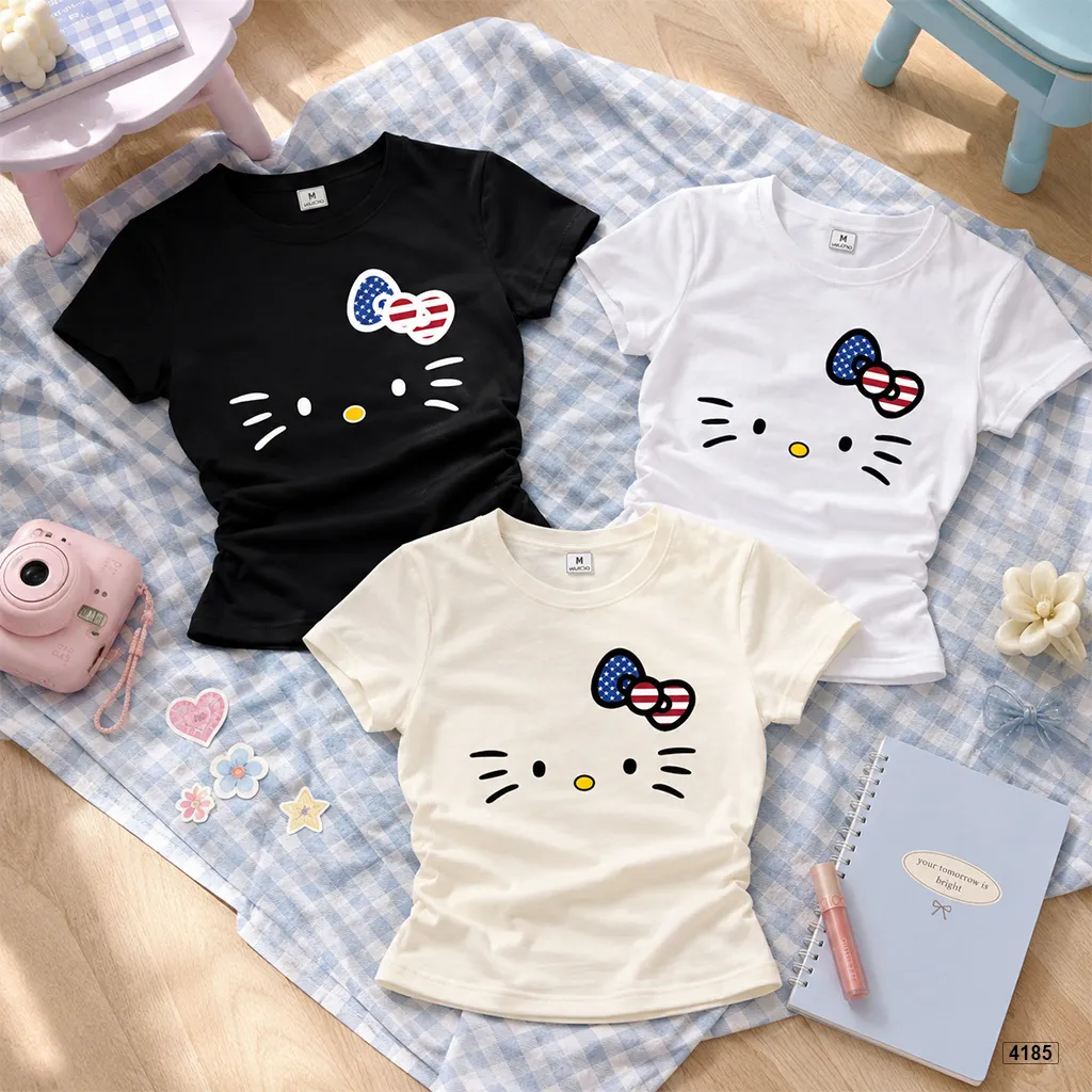 Áo baby tee Kittie đáng yêu ôm body hack dáng Beezy 4185_thumbnail_7