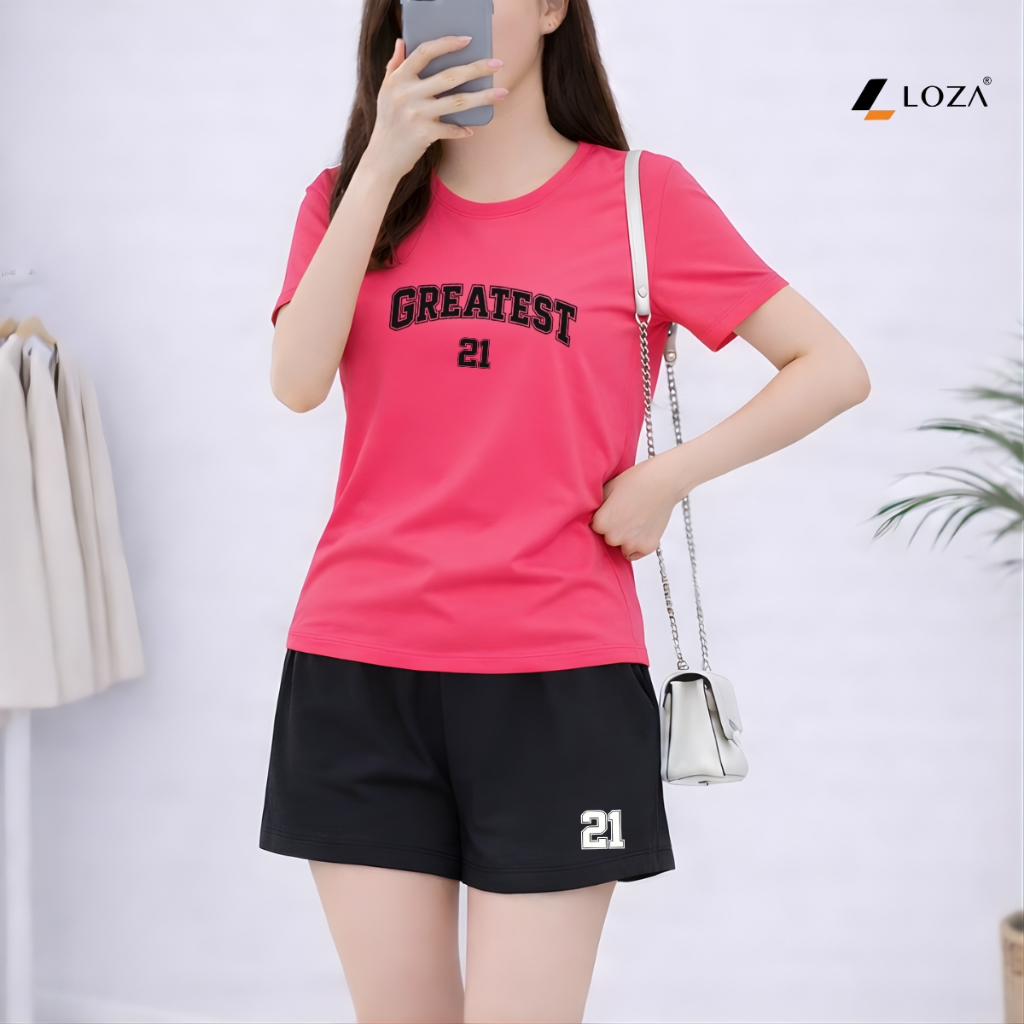 [Form vừa] Set bộ nữ dáng vừa  chữ Greatest 21 - Loza VP650