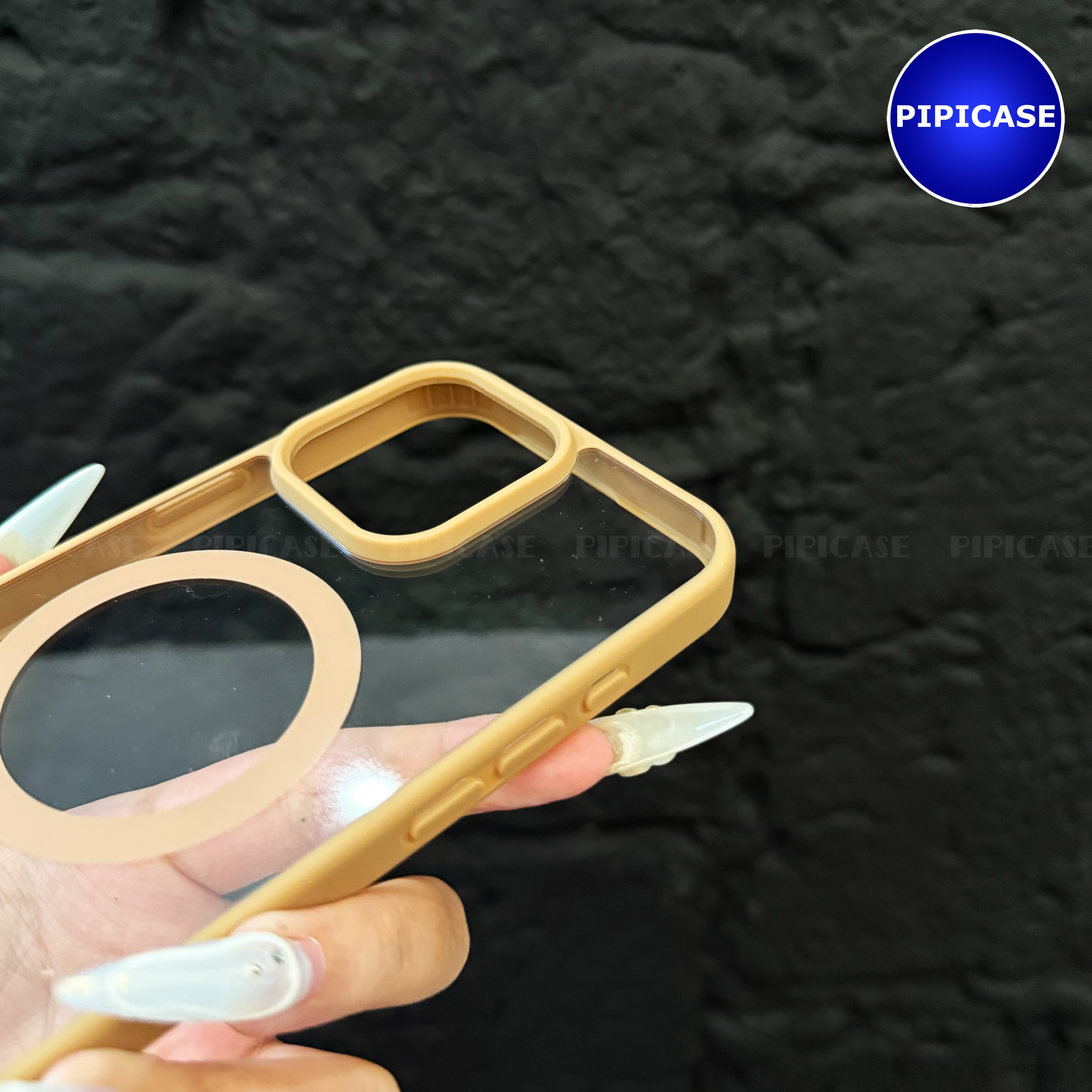 Ốp Lưng iPhone 16 Pro Max - Chic - Nâu Nhạt_thumbnail_12
