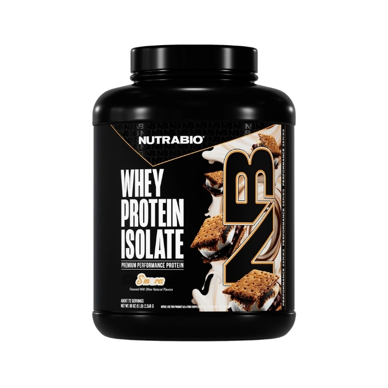 NutraBio Whey Protein Isolate 5 Lbs