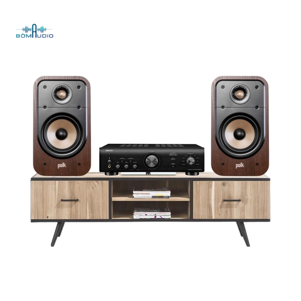 Combo Amply DENON PMA-600NE + Loa Bookshelf POLK SIGNATURE ELITE ES20 – PD1