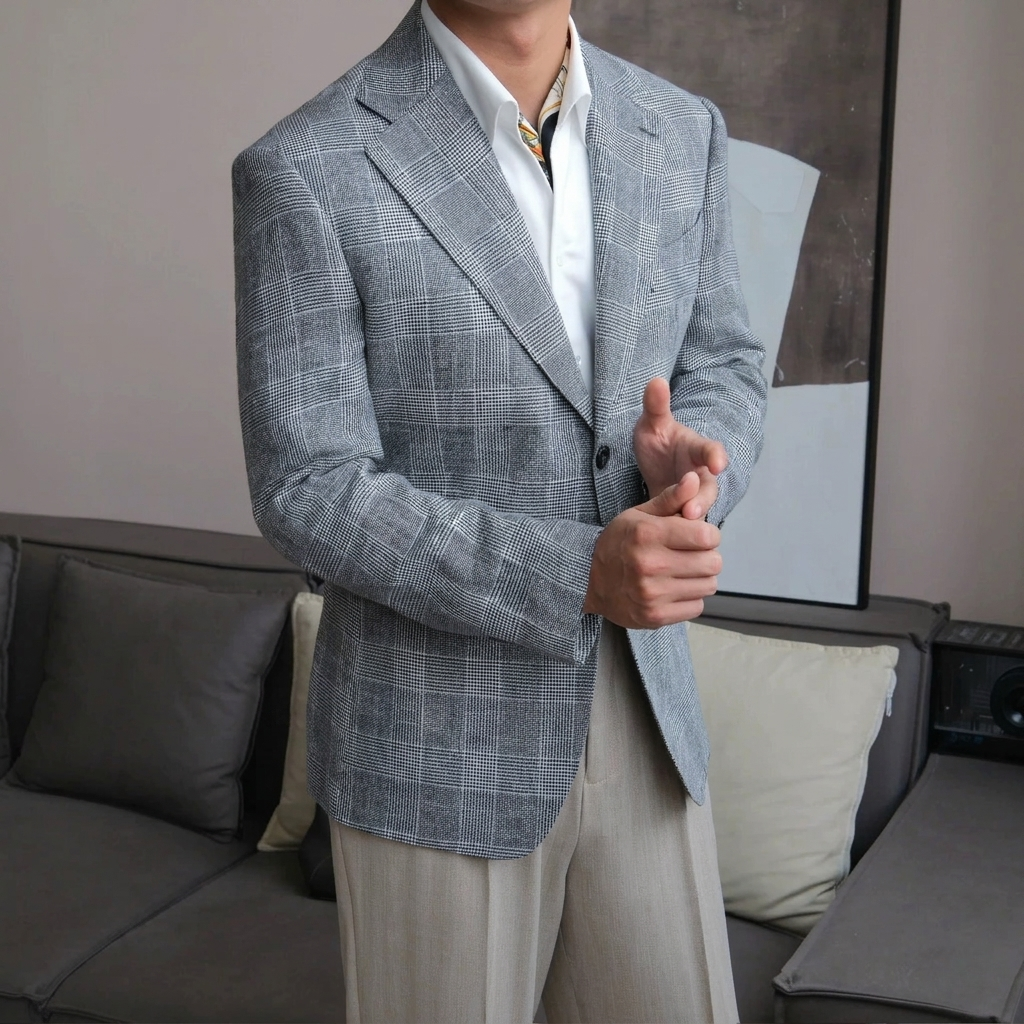 Áo Blazer The Continental Vải Linen_thumbnail_4