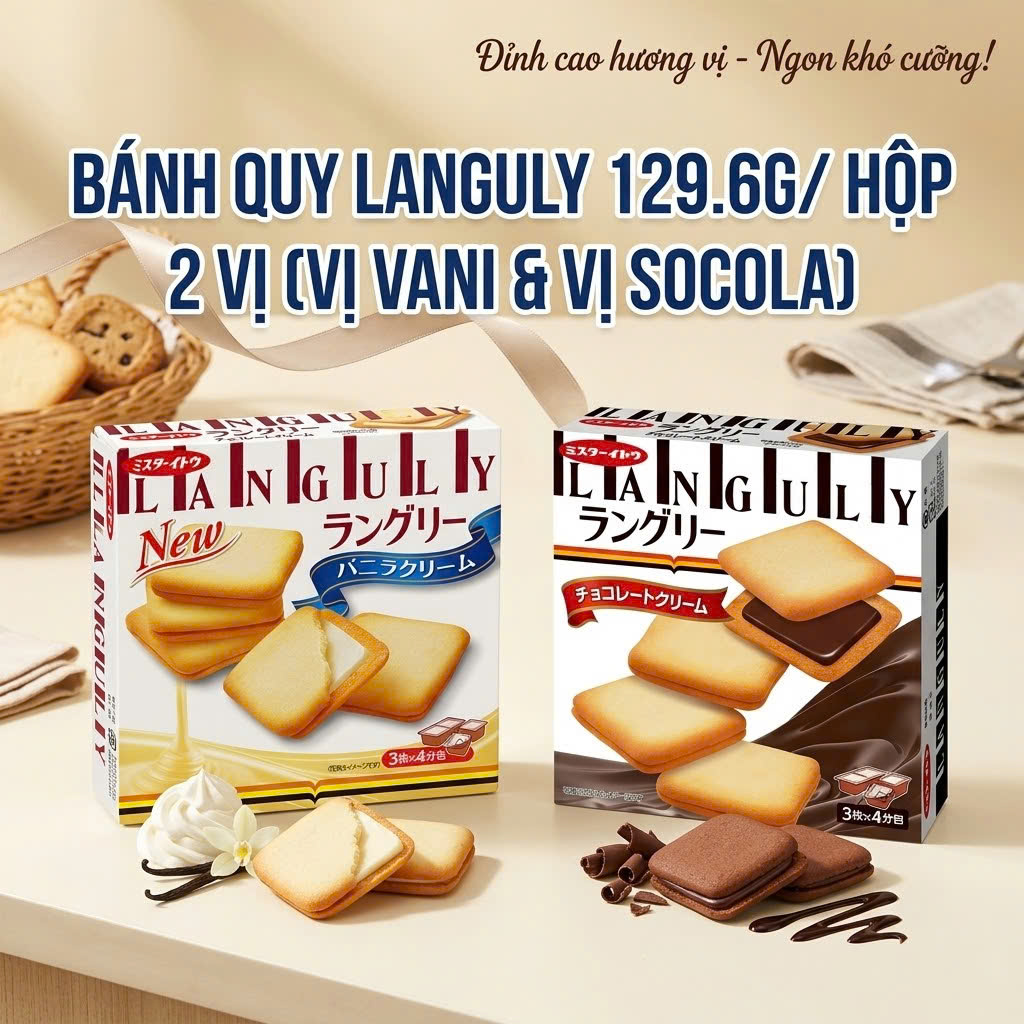 Combo 2 Hộp Bánh Quy Languly