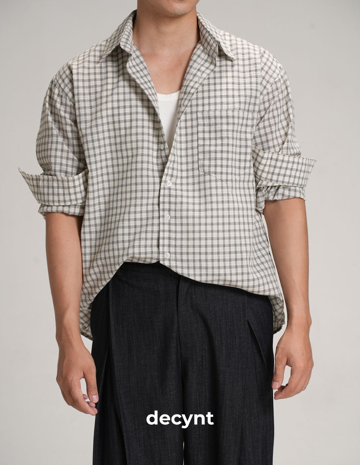 decynt Shirt 02 - Áo sơ mi caro dài tay chất liệu xốp_thumbnail_12