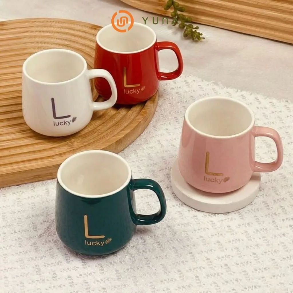 Set Cốc Sứ Kèm Hộp Quà Cao Cấp – Ly Uống Nước Decor Siêu Xinh, Tặng Kèm Thìa & Thiệp_thumbnail_1