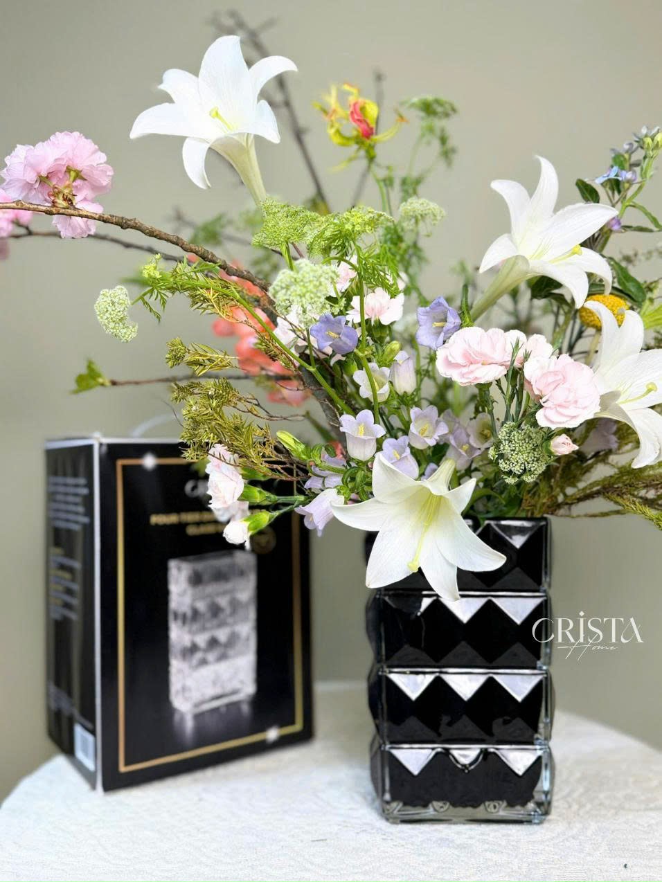 Bình cắm hoa thủy tinh vân kim cương 4 tầng CRISTA HOME 60241_thumbnail_26