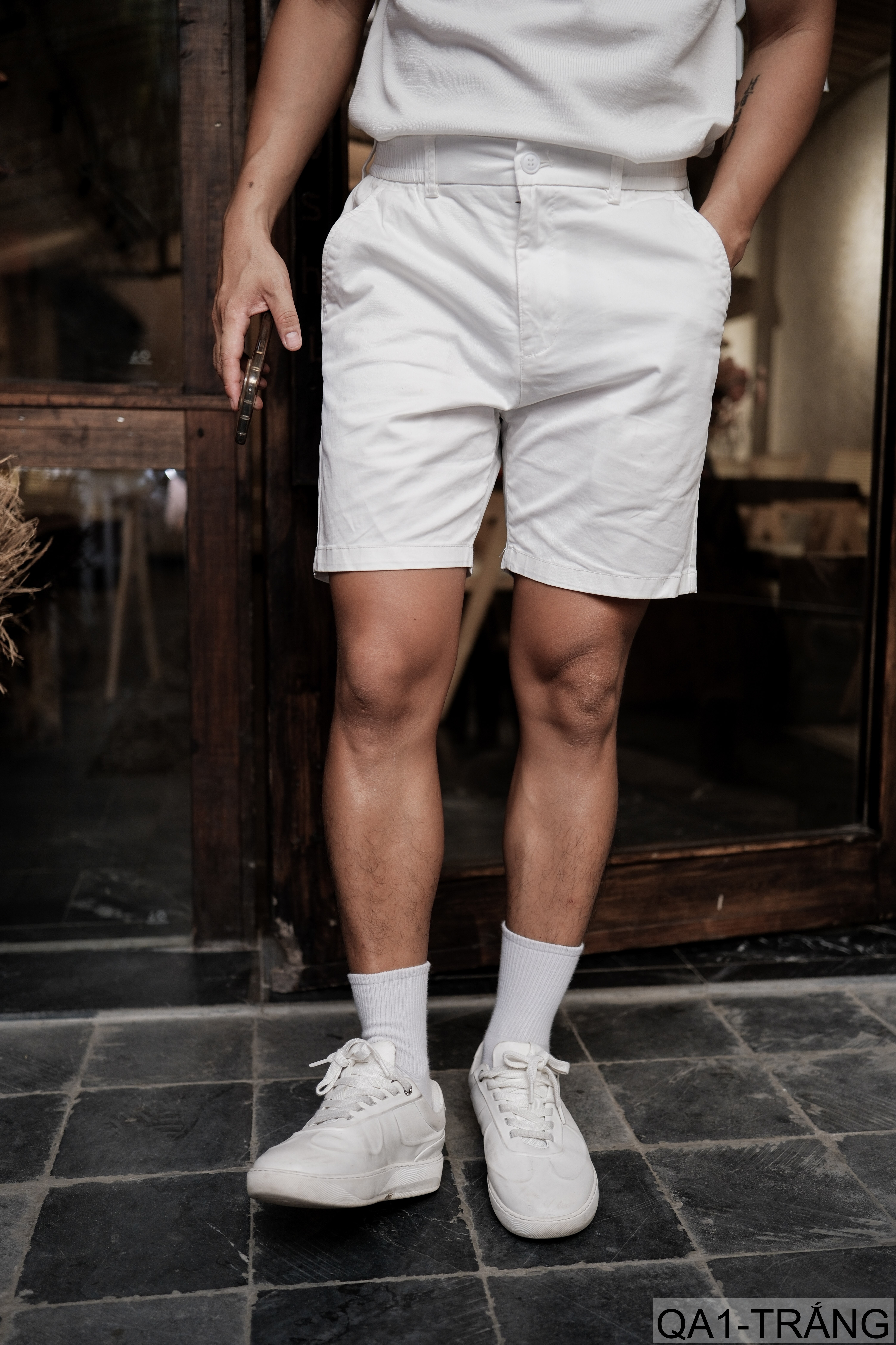 QA1 - Quần short nam ống rộng co giãn, chất cotton thoáng mát, phong cách Nhật Bản mùa hè_thumbnail_36