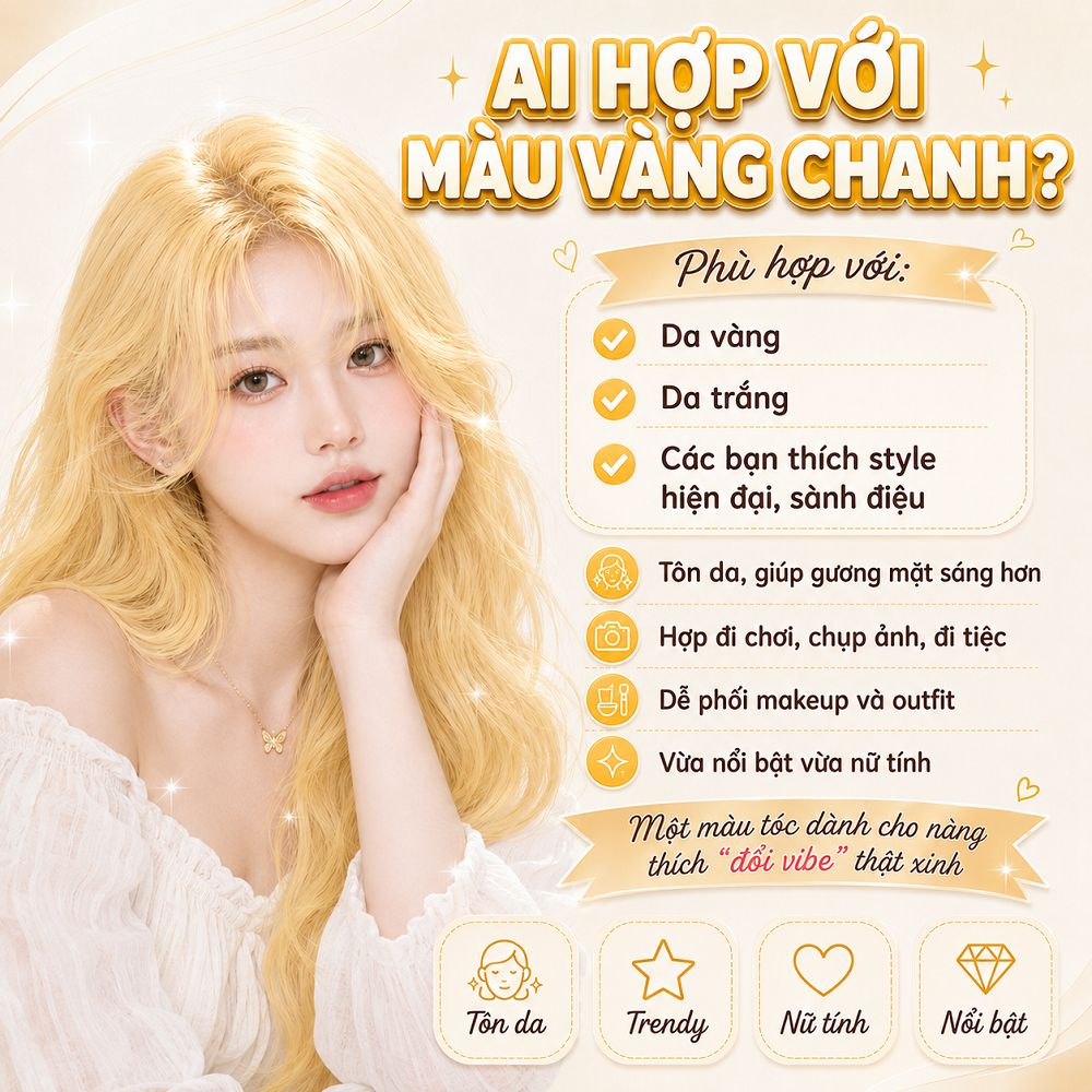 Thuốc Nhuộm Tóc Màu Vàng Chanh Sáng Da Trendy - Tặng Kèm Trợ Nhuộm_thumbnail_4