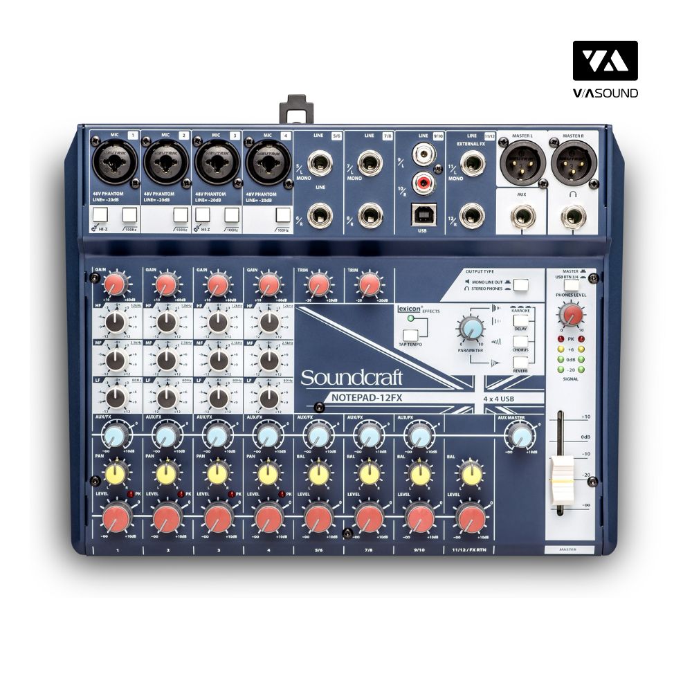 Bàn Mixer SOUNDCRAFT NOTEPAD 12FX