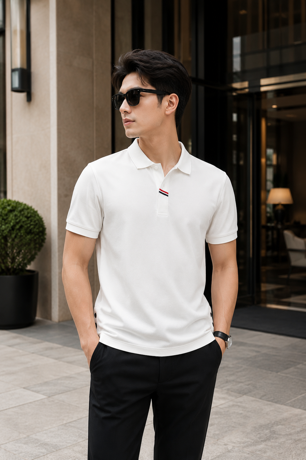 PA7 - Áo Polo Nam Tay Ngắn Cổ Bẻ Đơn Giản, Chất Liệu Không Nhăn, Phù Hợp Đi Làm Và Daily_thumbnail_1