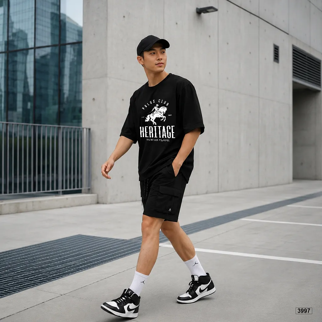 Áo thun nam oversize classic đứng form Polux 3997_thumbnail_5