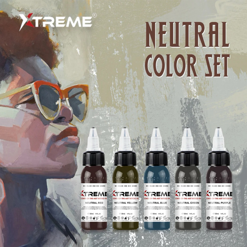 Neutral Color Set - XTREME INK (1oz) - Made in USA - Hàng mới về (HSD: 2029)
