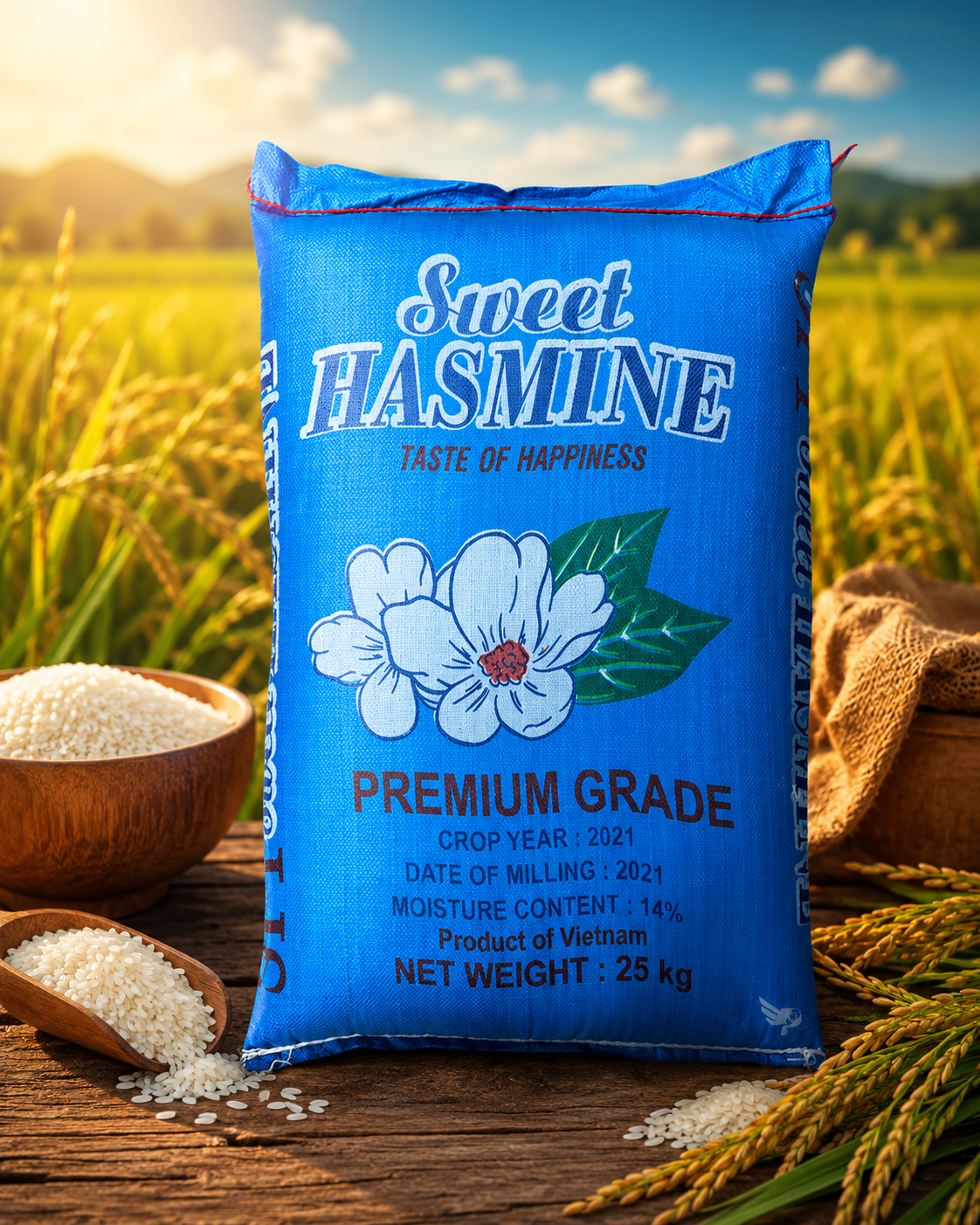 Sweet Hasmine Rice Premium Grade 25 KG