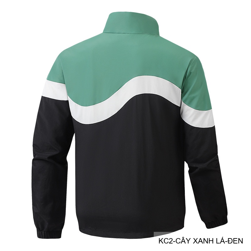 KC2 - Áo khoác nam phối màu thời trang cổ đứng phong cách thể thao xuân thu_thumbnail_14