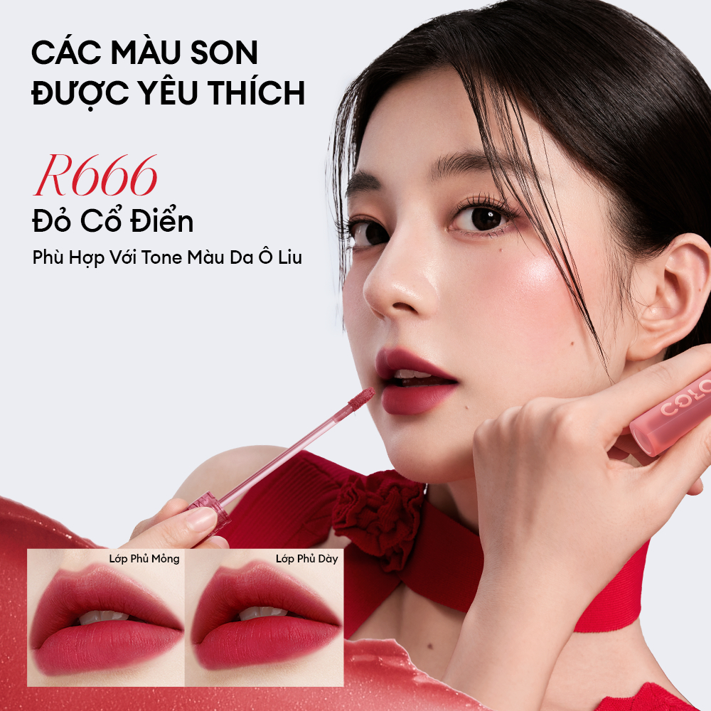 [COLORKEY] Son kem lì Colorkey Airy Lip Lacquer 2.5g