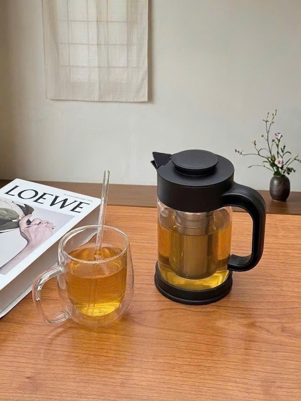 Bình Thủy Tinh Lõi Lọc Inox Momiji 900ml_thumbnail_6