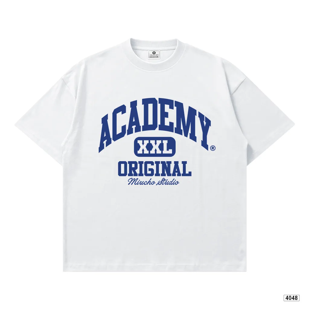 Áo thun boxy unisex dáng ngắn Academy Miucho 4048_thumbnail_9