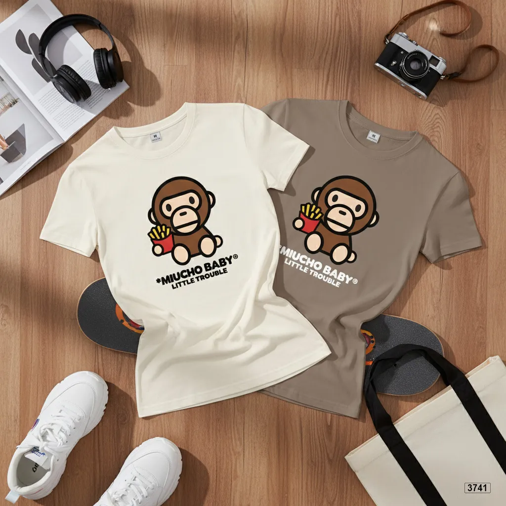 Áo thun babytee form ôm dáng ngắn hoạt hình Beezy 3741_thumbnail_7