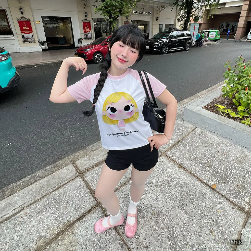 Áo thun nữ babytee raglan mix màu cute phong cách ulzzang dễ thương Miucho 3796_thumbnail_2