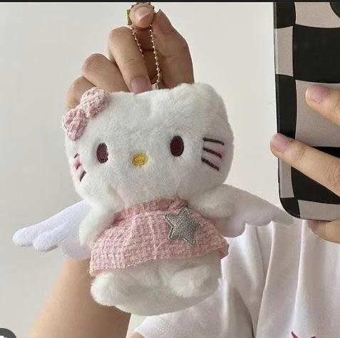 Móc Chìa Khóa Cunbag Váy Hồng Kawaii Thiên Thần Hellooo Kittyyy Sang Trọng Đồ Chơi Quà Tặng PK045_thumbnail_2