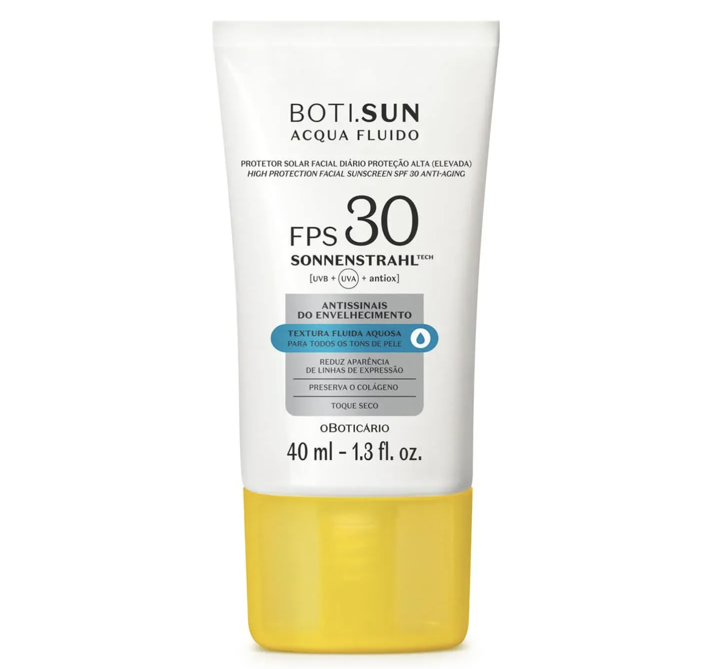 PROTECTOR SOLAR FACIAL ANTI SEÑALES SPF30 BOTI SUN ACQUA FLUIDO 40ML