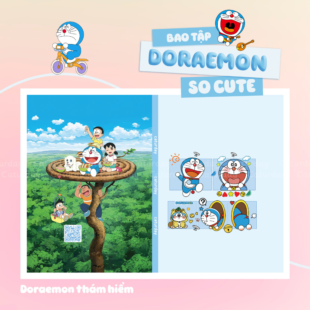Giấy Bao Tập Doraemon - Giấy bóng dày chất lượng, hình in rõ nét, màu sắc tươi tắn | Caturday_thumbnail_2