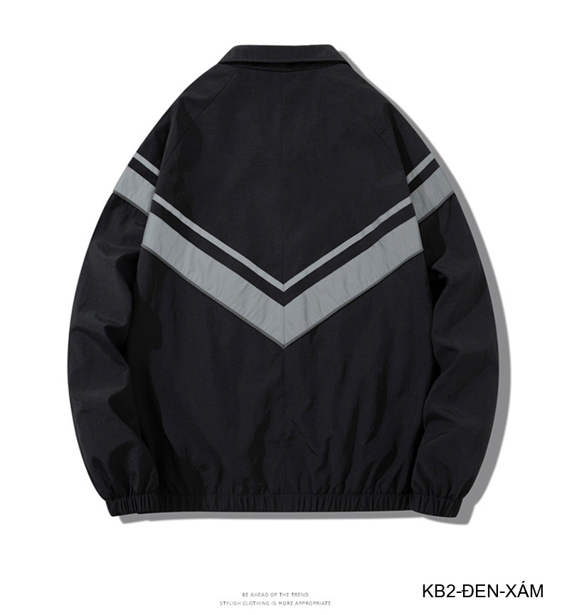 KB2 - Áo khoác nam cổ bẻ phong cách Hong Kong, form rộng, in họa tiết sọc V thời trang_thumbnail_22