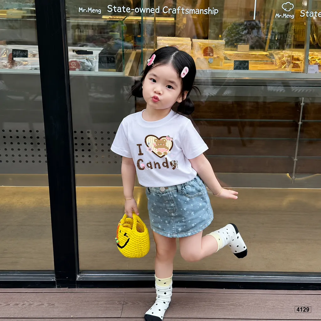 Áo thun bé gái I love candy Kado 4129_thumbnail_2