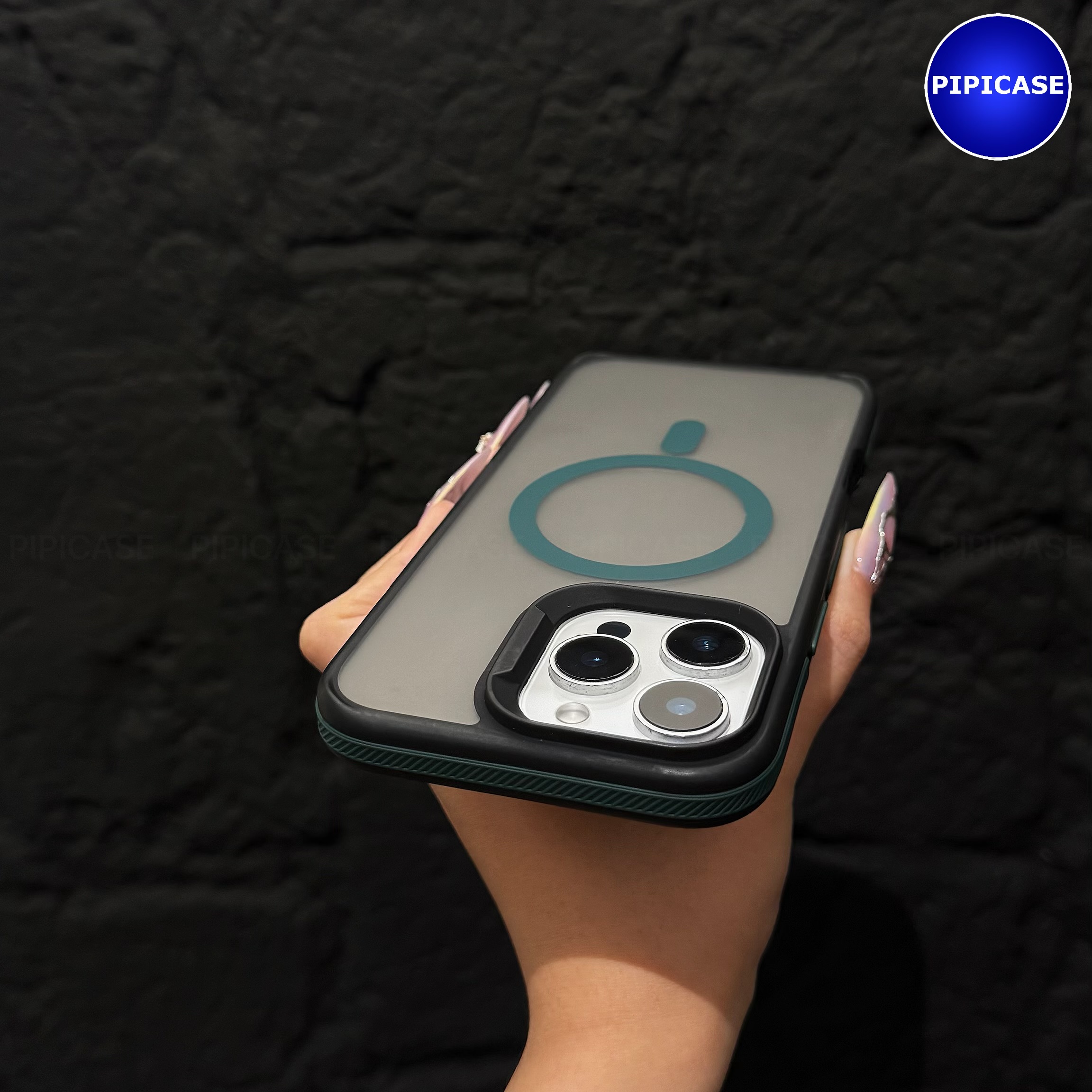 Ốp Lưng iPhone 15 Pro Max - Map - Xanh Rêu_thumbnail_12
