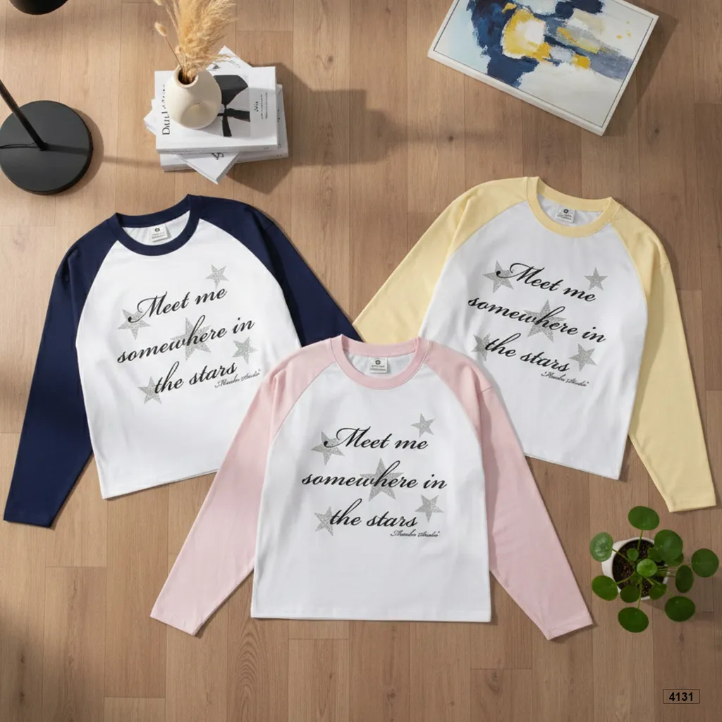 Áo thun tay dài form boxy phối raglan basic Miucho 4131_thumbnail_7