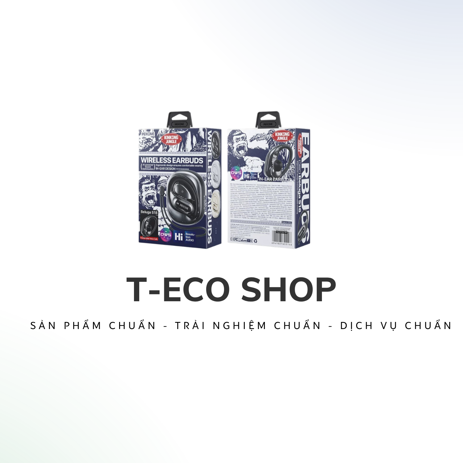 T-ECO SHOP | Tai Nghe Không Dây WEKOME Beluga S18 Kết Nối Bluetooth Thiết Kế Nhét Tai_thumbnail_8