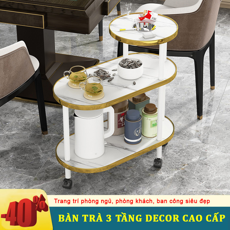 Bàn trà 3 tầng cao cấp